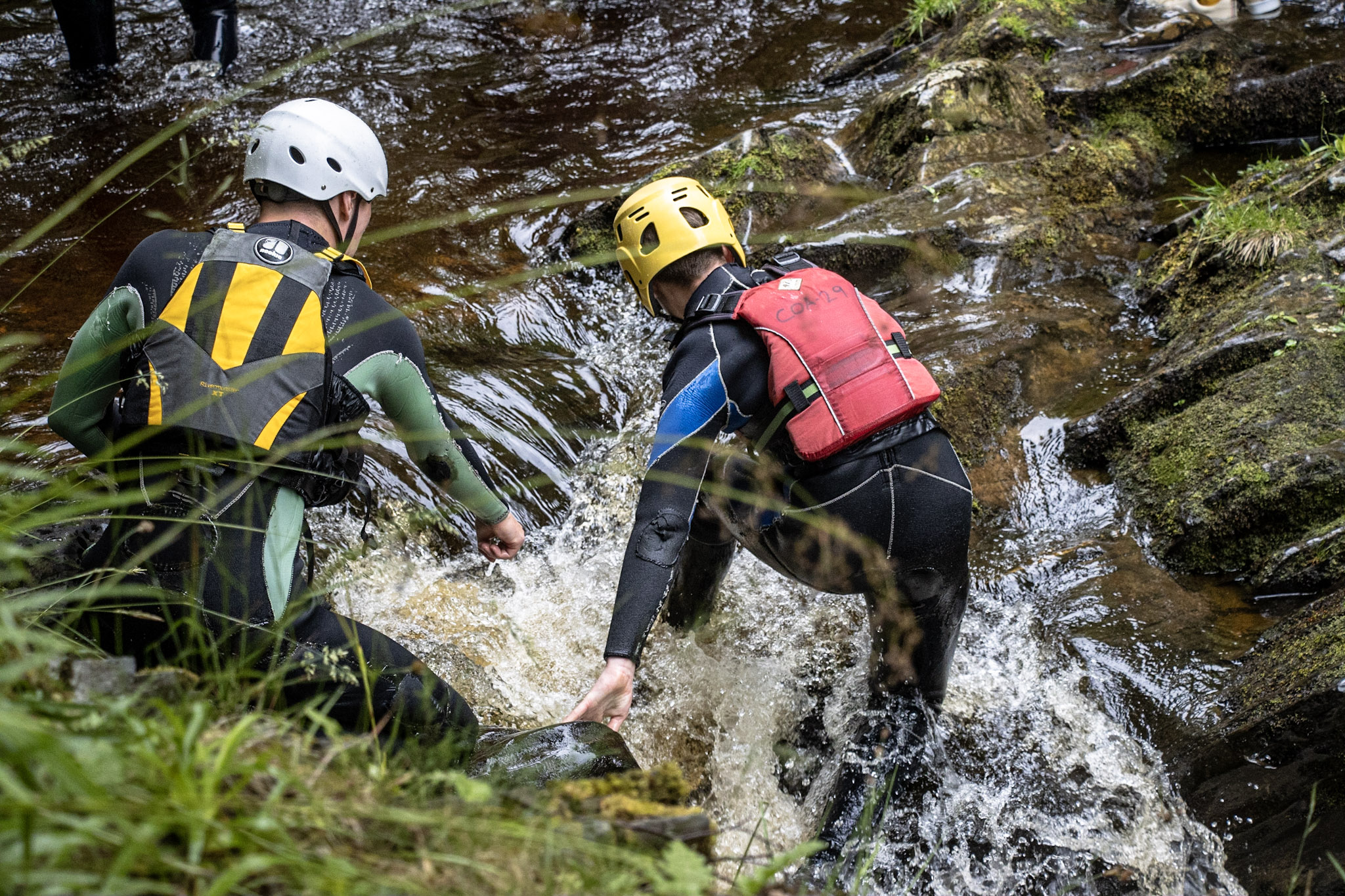 Gorge walking makes a great activity for a stag party in Scotland